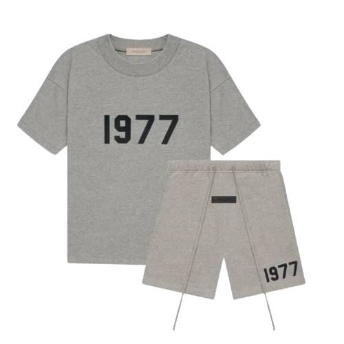 Fear of God Essentials 1977 Dark Oatmeal Summer Set | LegitKickz