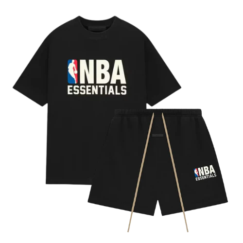Fear of God Essentials NBA Black White Summer Set | LegitKickz