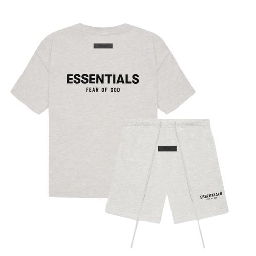 Fear of God Essentials Light Oatmeal Summer set | LegitKickz